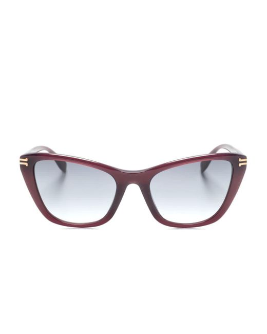 Marc Jacobs Purple Logo-engraved Cat-eye Sunglasses
