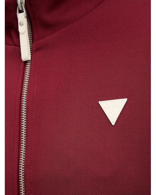 Guess Red Marlene Zip-Up Sweatshirt