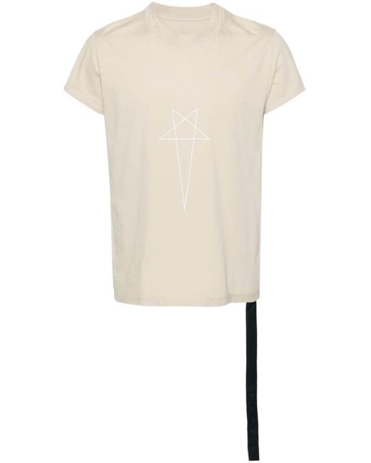 Rick Owens White Small Level Cotton T-shirt for men