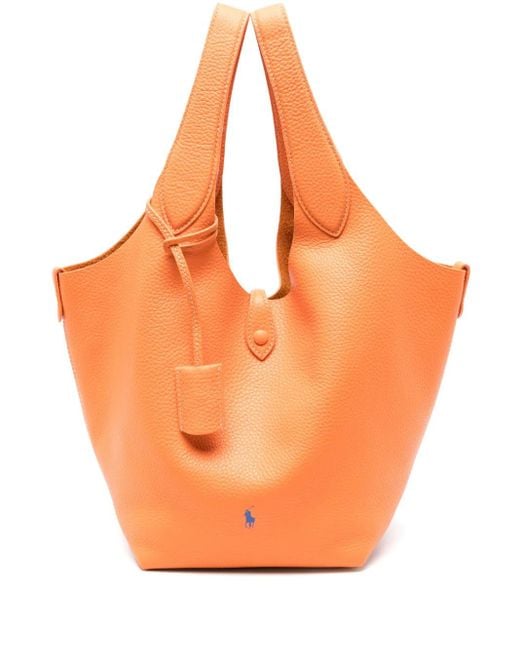 Polo Ralph Lauren Orange Sac À Main Polo Play Médium