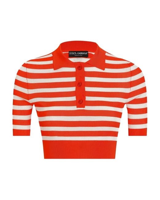 Dolce & Gabbana Red Dolce & Gabbana T-Shirts And Polos