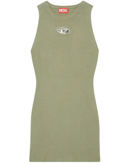 DIESEL Green M-Caddix Mini Dress