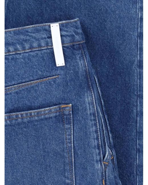 Jil Sander Blue Denim Maxi Skirt