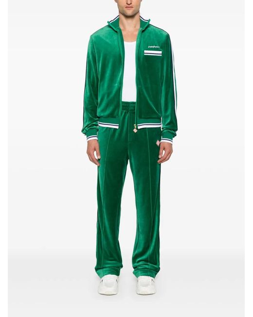 Casablanca Green Velour Jacket for men