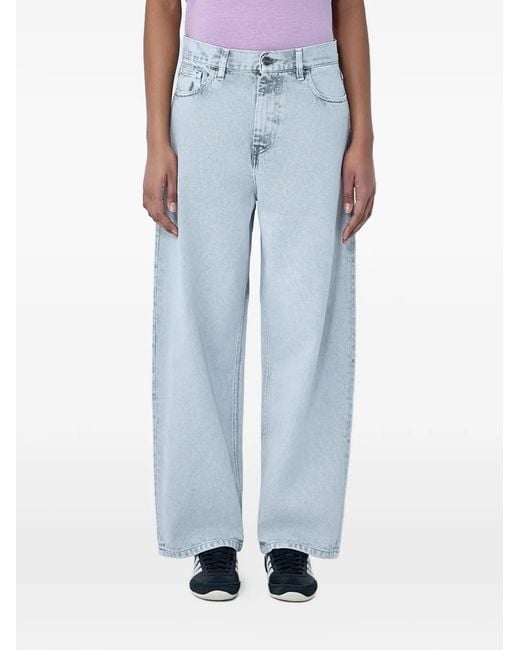 Carhartt Blue Brandon Wide-Leg Five-Pocket Jeans