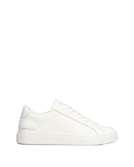 Crime London White Superlight Lace-Up Sneakers for men