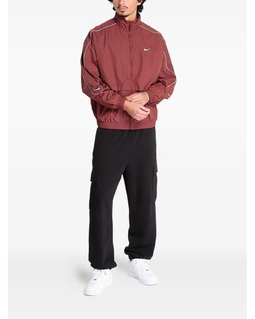 Nike Red Solo Swoosh Track Jacket for men