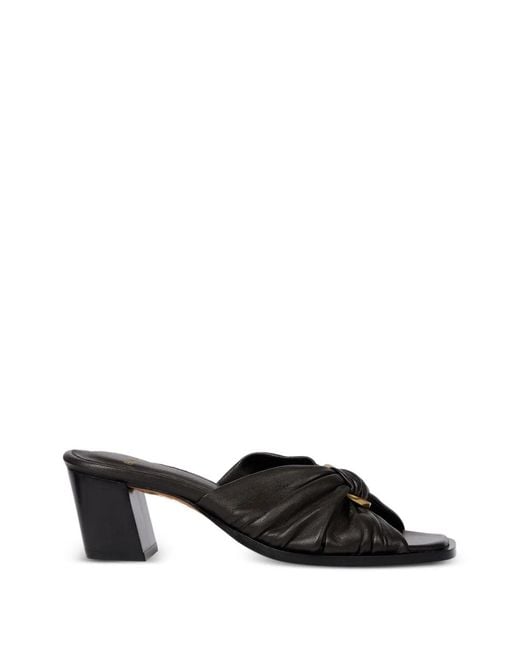 Paul Smith Black Monivae Knotted Leather Sandals