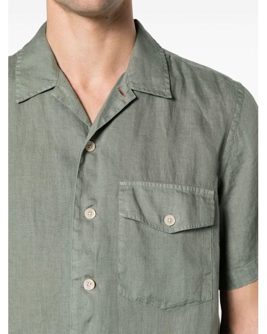 Chemise en lin à design sans manches PS by Paul Smith pour homme en coloris Green