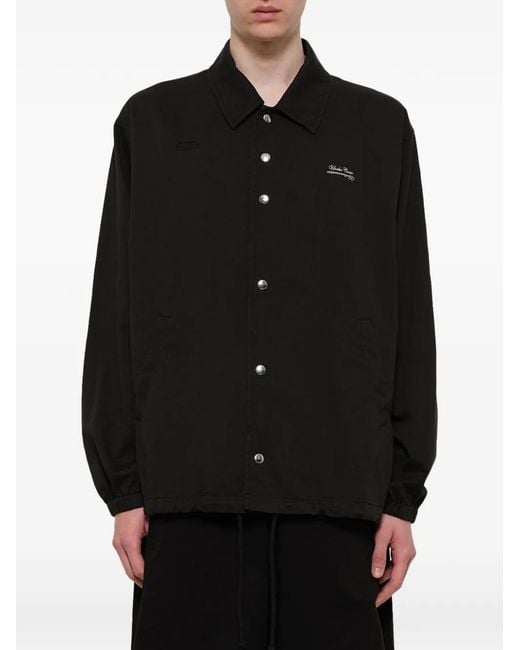 Undercover Black Drawstring-Hem Jacket for men