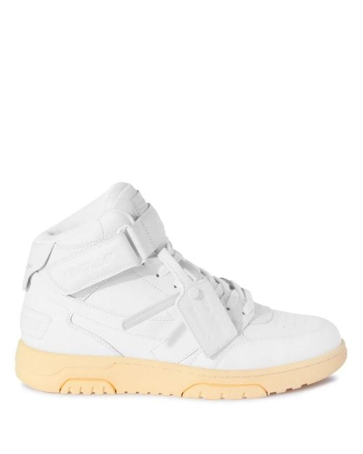 Off-White c/o Virgil Abloh White Out Of Office Mid Top Lea for men