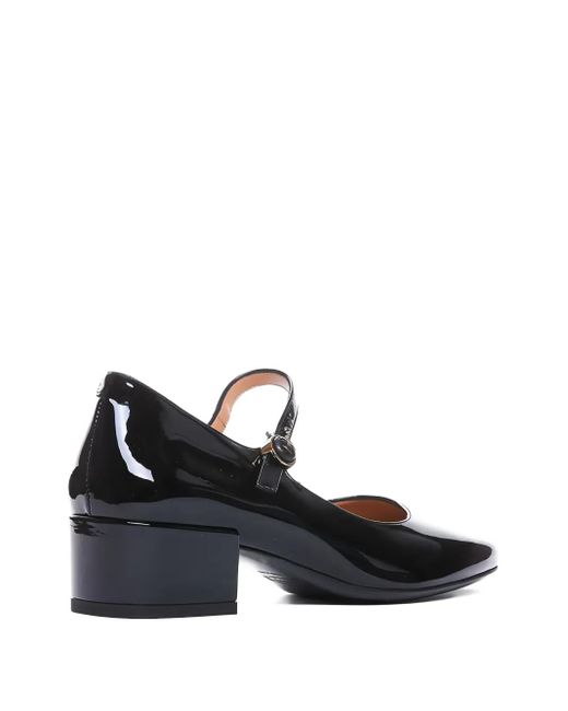Tod's 50mm エナメルレザーパンプス Black