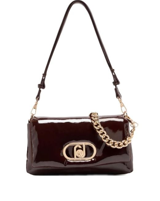 Liu Jo White Medium Lapuffy Flap-Closure Satchel Bag