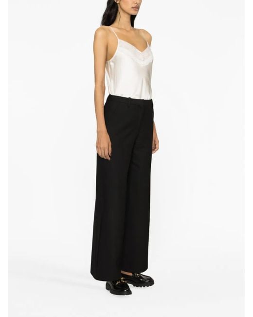 Maje Black Flared Trousers