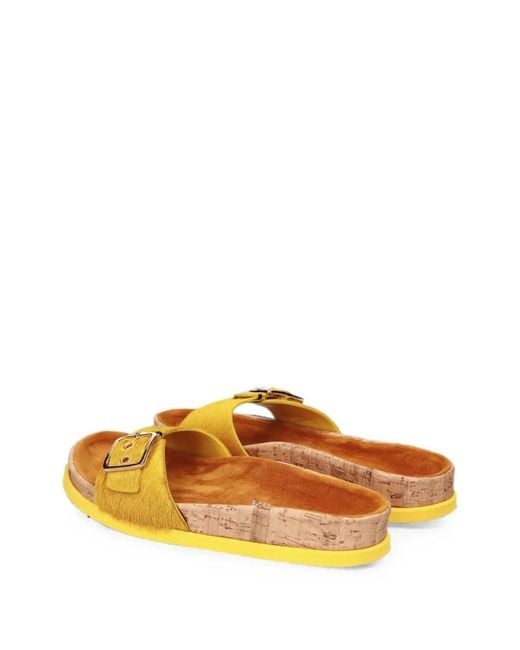 Premiata Metallic Pony-Skin Slippers