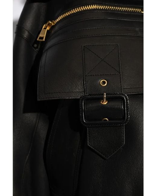Balmain レザージャケット Black