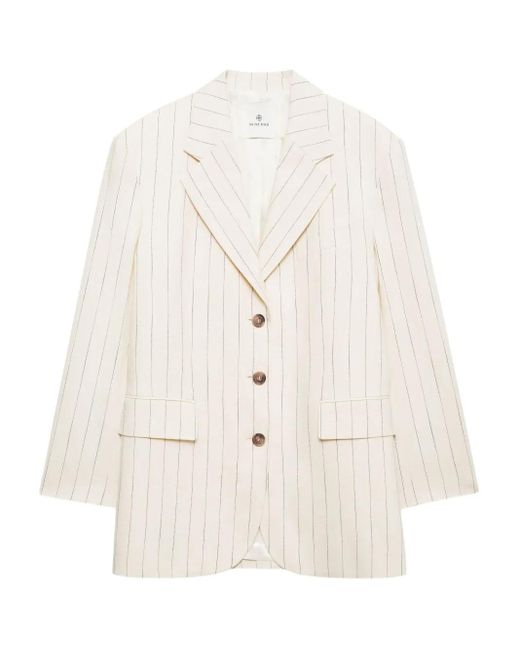 Anine Bing White Sara Blazer