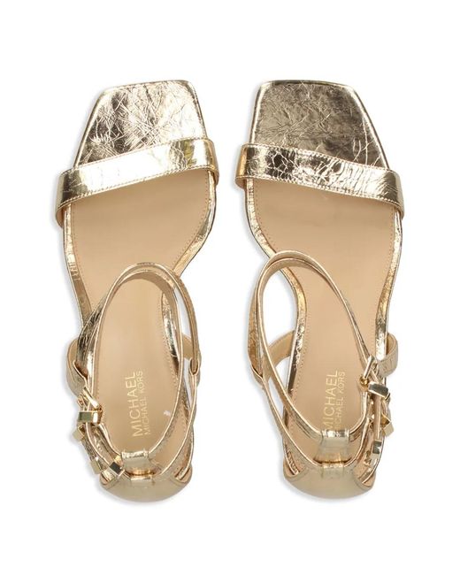 MICHAEL Michael Kors Metallic Leather Sandals