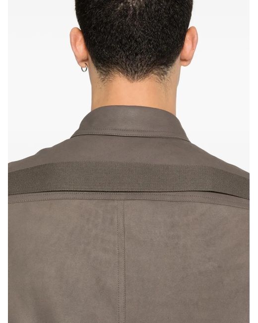 Rick Owens Brown Patch-Pocket Jacket for men