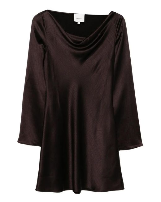Reformation Black Pike Dress
