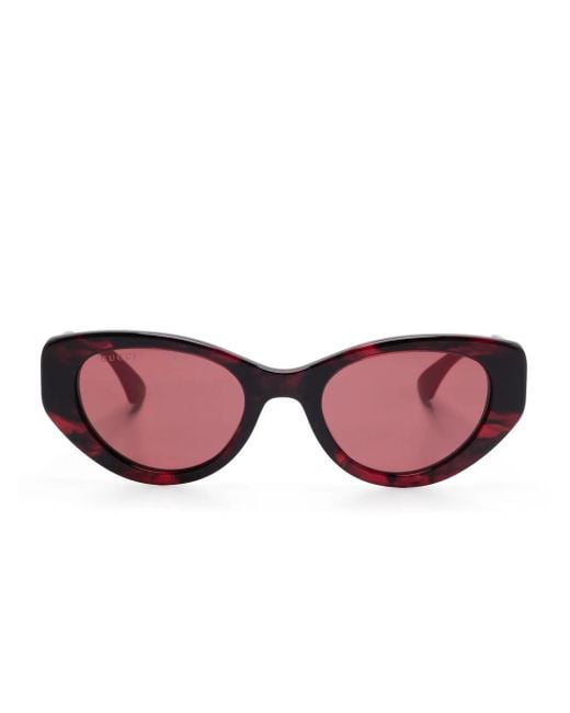 Gucci Pink Cat-Eye-Frame Sunglasses