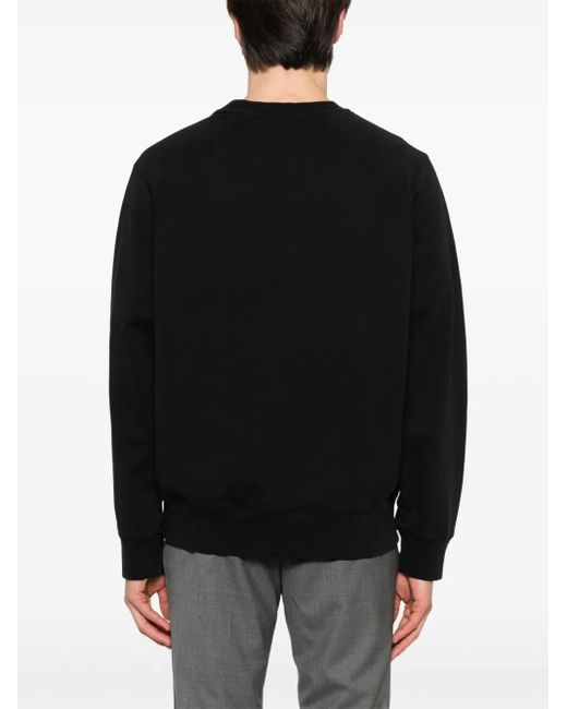 メンズ Maison Kitsuné ロゴ スウェットシャツ Black
