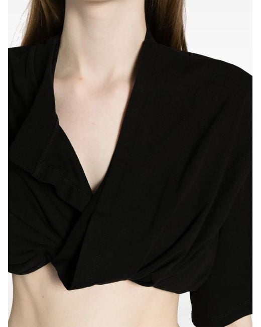 Jacquemus Le Chouchouコレクション Le T-shirt Bahia Court トップス Black