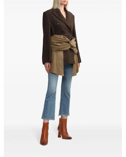 ROKH Brown Belted Blazer