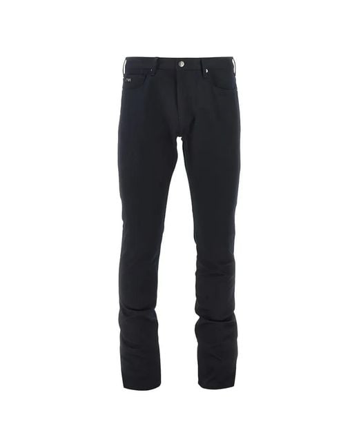Emporio Armani Blue Logo-Detail Jeans for men