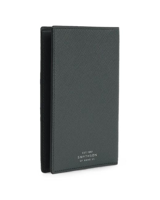 Smythson Gray Panama Pass-Etui