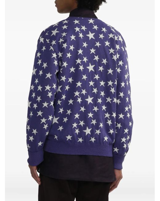 Needles Cardigan Mit Sternmuster in Blue für Herren