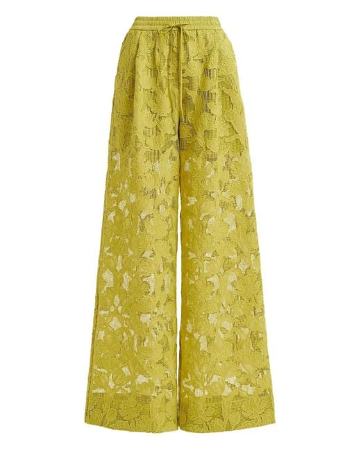 Essentiel Antwerp Yellow Henim Wide-Leg Pants