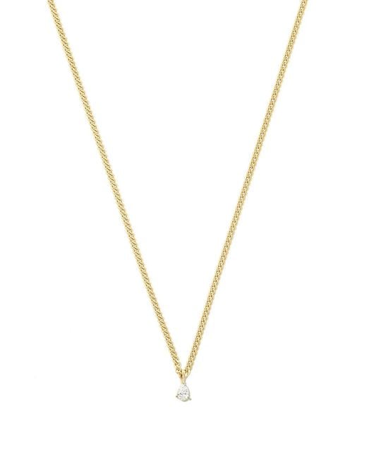 Anita Ko Metallic 18Kt Small Diamond Chain-Link Necklace