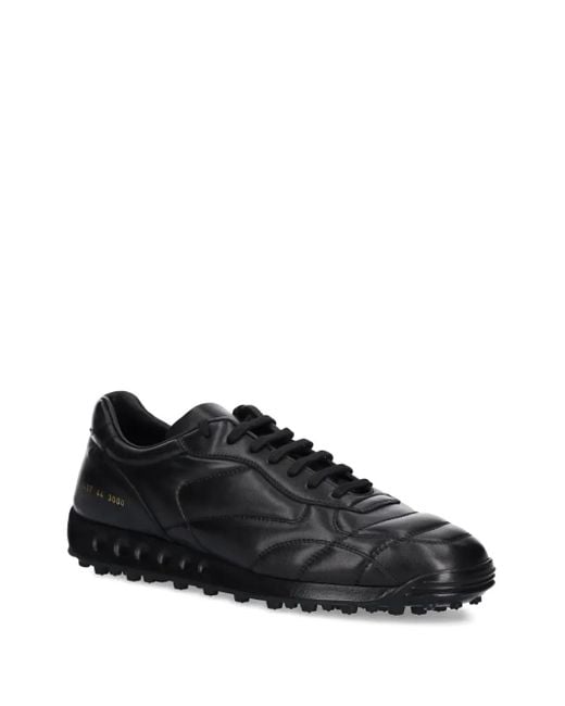 Common Projects Black Soccer Leather Sneakers for men