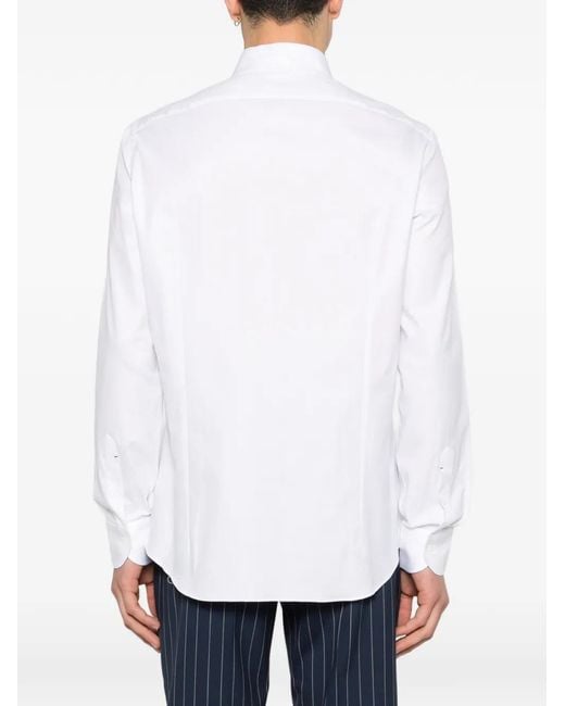 Mazzarelli White Buttoned Shirt for men