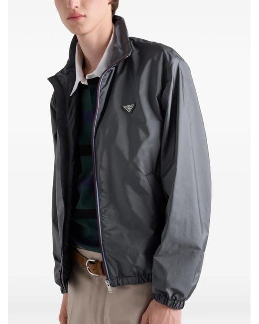 Prada Gray Re-Nylon Jacket for men