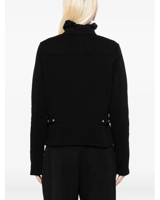 Agnes B. Black Buttoned-Up Jacket