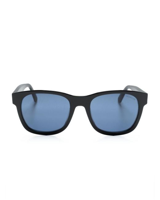Moncler Sonnenbrille mit eckigem Gestell in Blue für Herren
