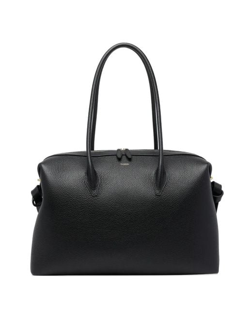 Yuzefi Black Large Brioche Shoulder Bag