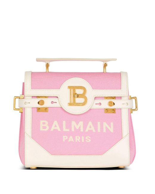 Balmain Pink B-buzz 23 Shoulder Bag