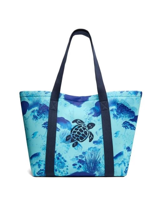 Vilebrequin Blue Printed Beach Bag