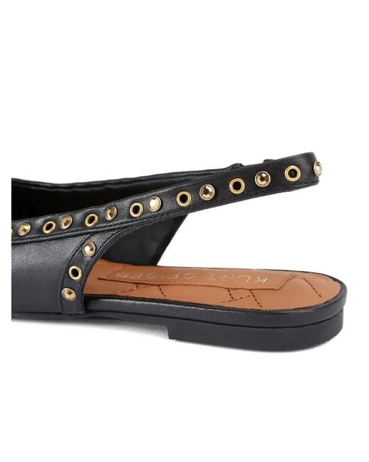Kurt Geiger Ballerina's Met Studs in het Black