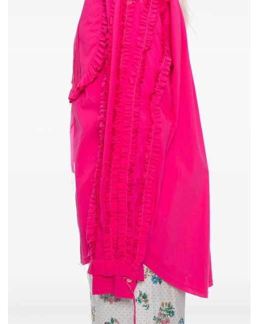 Midorikawa Gerafelde Blouse in het Pink