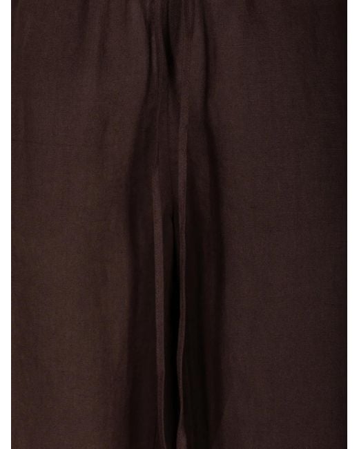 Staud Brown Mateo Drawstring Trousers