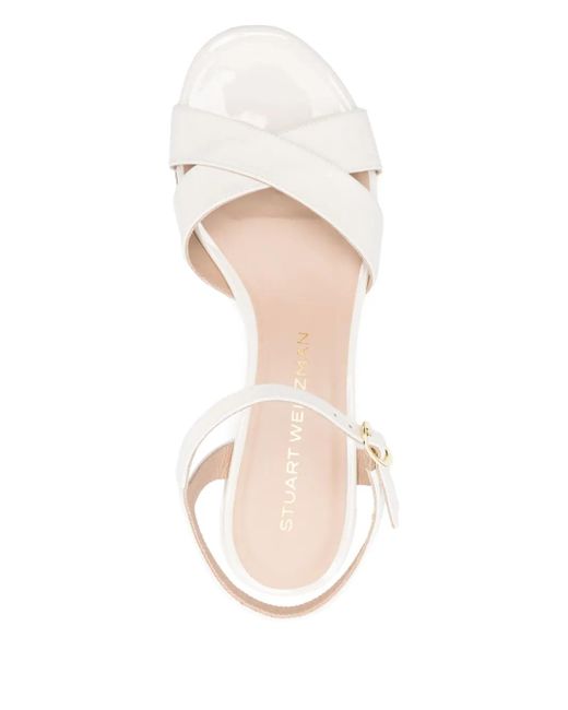 Stuart Weitzman 50 Mm Dayna Sandalen in het White