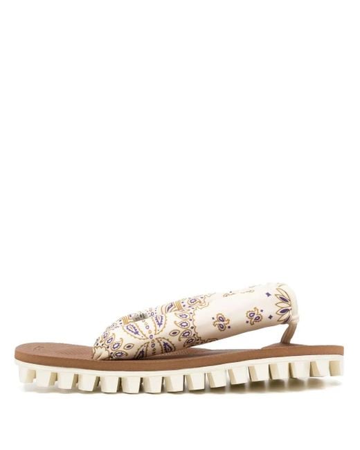 Suicoke White Gta Thong-Strap Sandals