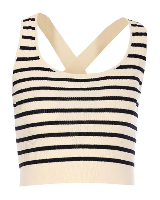 ELEH Striped Top Black