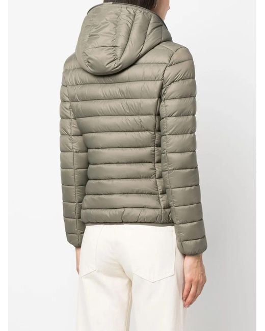 Save The Duck Green Hooded Puffer Jacket