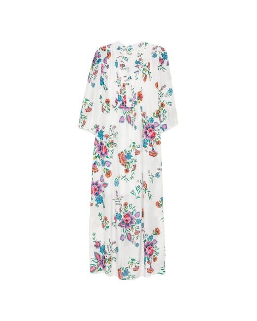 Diane von Furstenberg White Layla Maxi Dress
