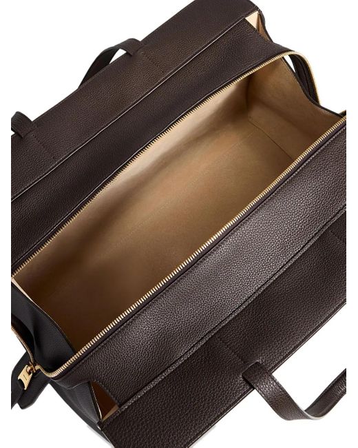 Khaite Black Crosby Two-Handle Zip-Closure Shoulder Bag
